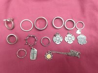 FS...15pcs James Avery Jewelry, 10 rings 5 pendants