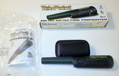 Teknetic Tek-Point Pinpointer w/ Sheath / Instructions / Box