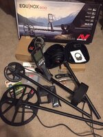 Minelab Equinox 800 with 2 coils and extras