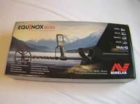 Equinox 800 Metal Detector with only 2 hours use on it!