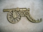 Vintage Brass Cannon