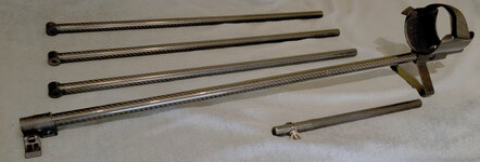 Steve's Detector Rod and 3 coil rods for Minelab Equinox