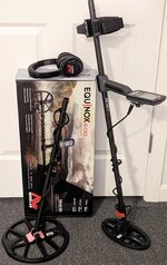 Minelab EQUINOX 600 Metal Detector, 2 coils, wireless headphones, extras!