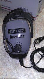 LIKE NEW GRAY GHOST AMPHIBIAN HEADPHONES FOR MINELAB CTX 3030