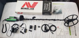 Minelab Excalibur II Metal Detector, Joe Beechnut Parts, 2 Search Coils, Extras