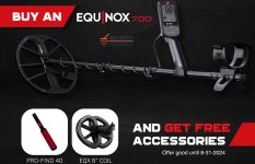 Minelab Equinox 700 - Free Pro Find 40 and 6" coil Until 8-31-24